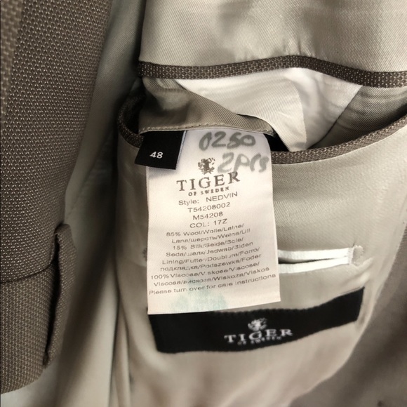 Tiger Of Sweden Suit Gray Slim Fit - Picture 6 of 10